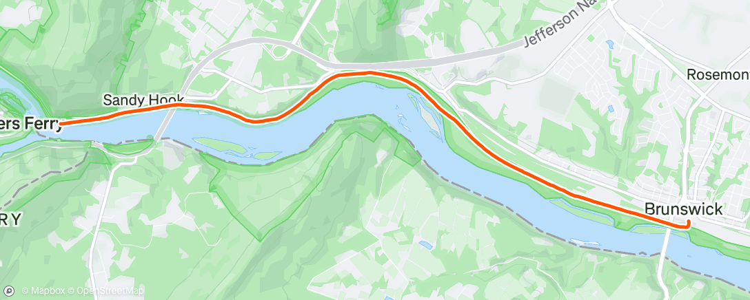 Map of the activity, Afternoon Ride