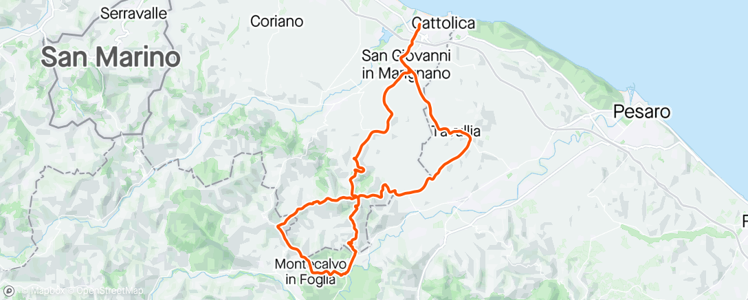 Map of the activity, Giro #13