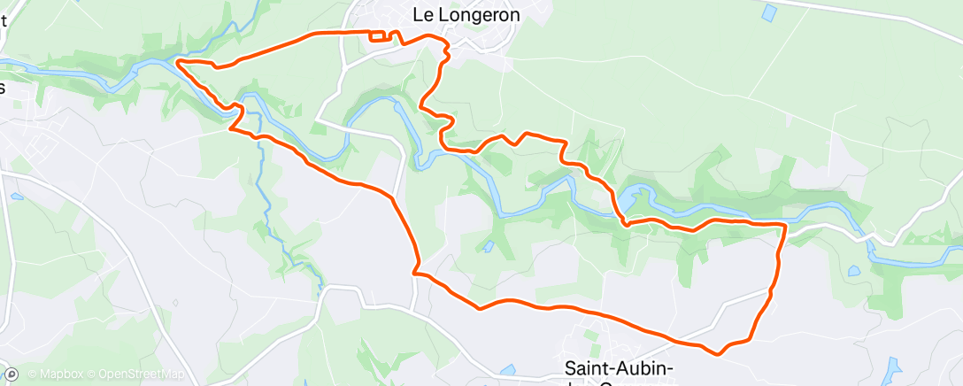 Map of the activity, Sortie SBL du dimanche matin