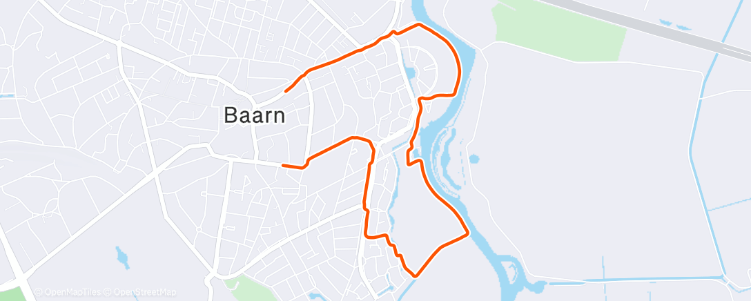 Map of the activity, Rustig rondje met Majken