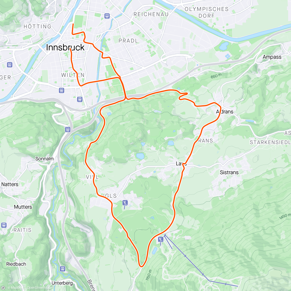 Map of the activity, Zwift - Sweet Spot in Innsbruck