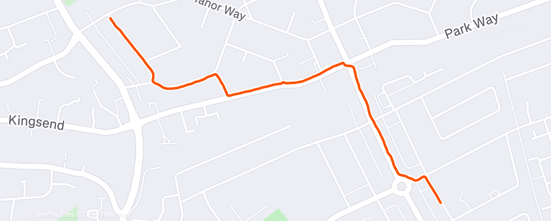 Map of the activity, Lunch Walk