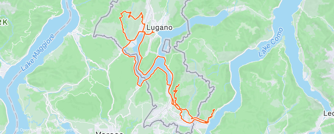 Map of the activity, Bici