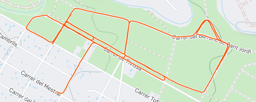 Map of the activity, Ajustant coses a la bici i fent proves.