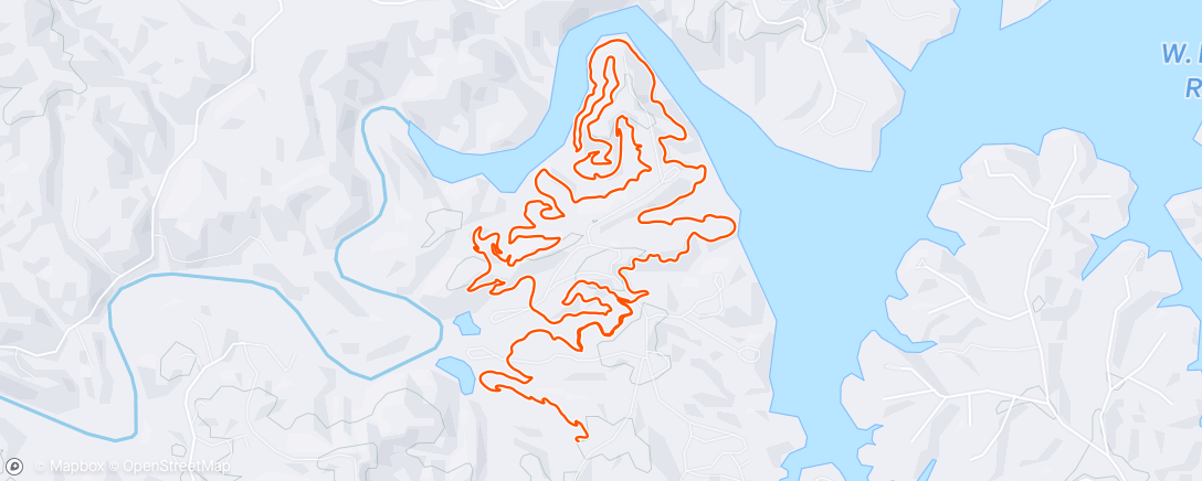 Map of the activity, Afternoon Mountain Bike Ride