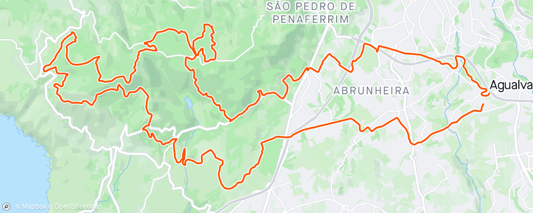 Map of the activity, Cacém Sintra (BTT)