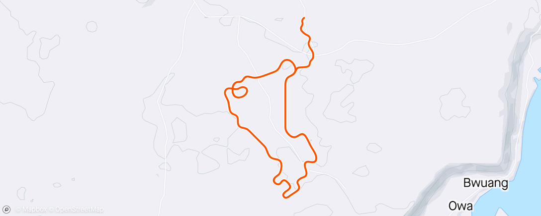 Map of the activity, Zwift - VO2 Max - 4x3 Ramps in Makuri Islands