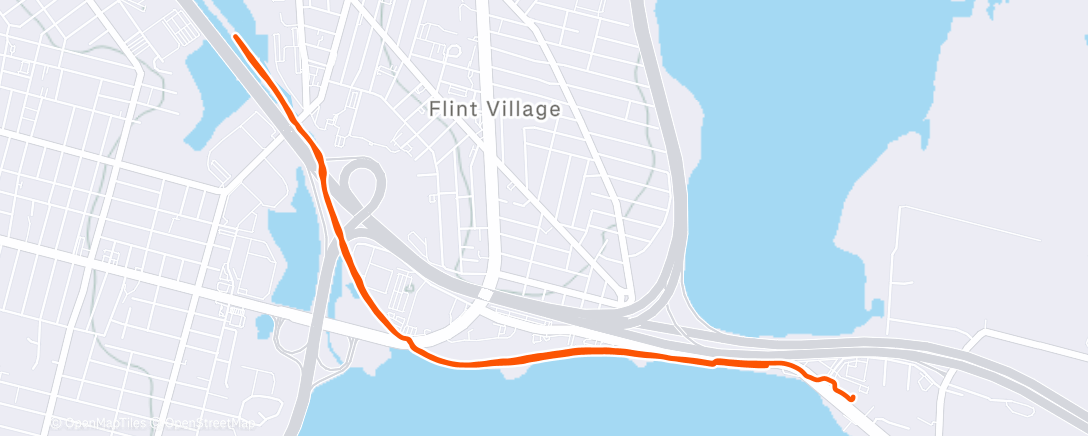 Map of the activity, Morning Run
