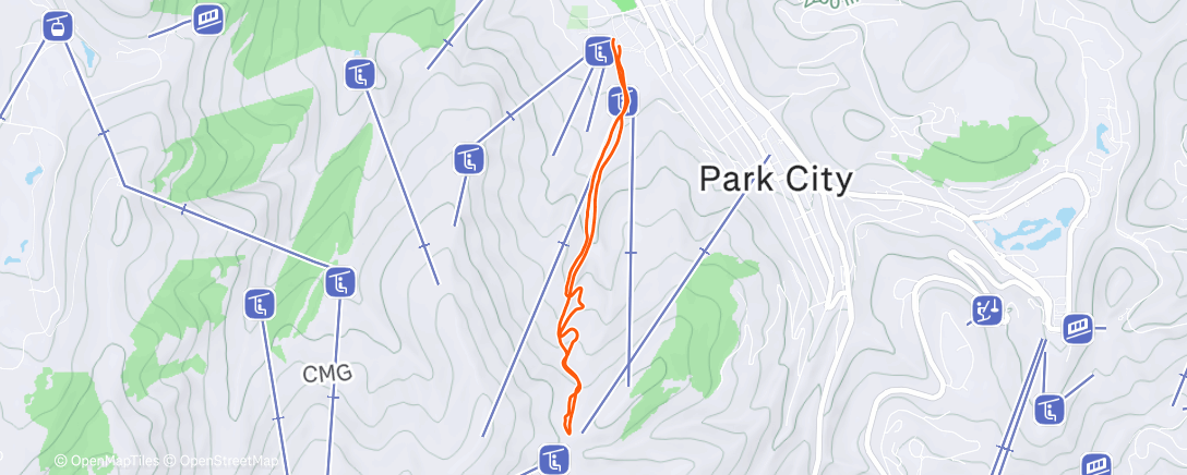 Map of the activity, Mornin tour at PC