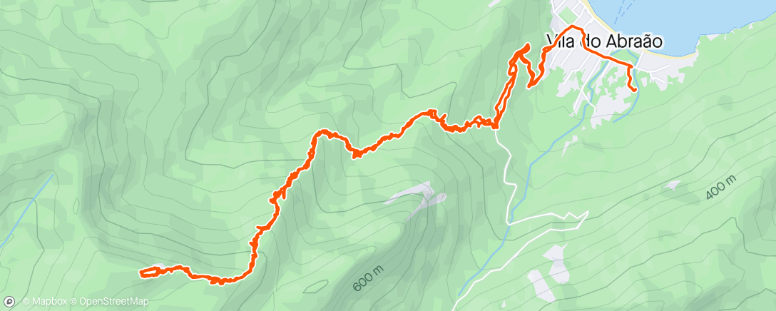 Map of the activity, Nachthike naar Pico do Papagaio