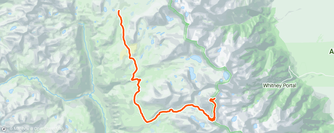 Map of the activity, Morning Hike