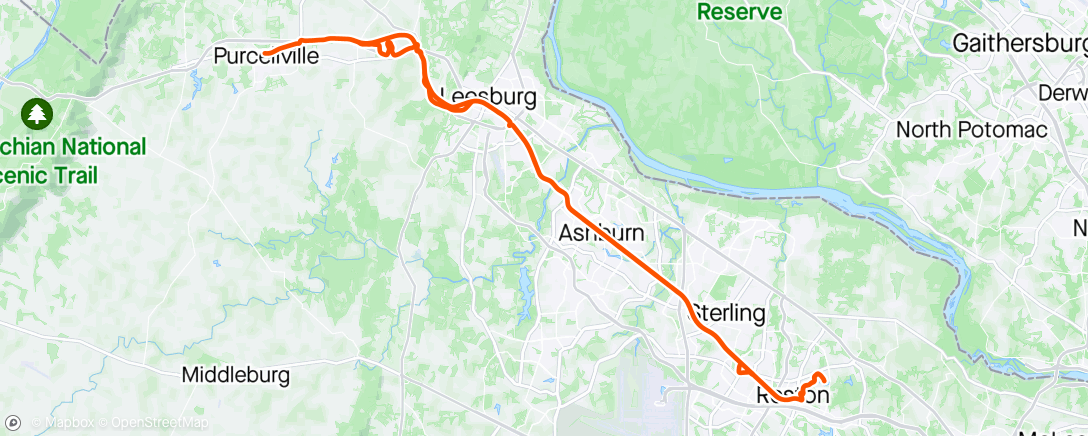 Mapa da atividade, My goal today was to do a long ride where 70% or more of my power was in zones one and two; nailed it!  Thanks Heidi for making it happen.