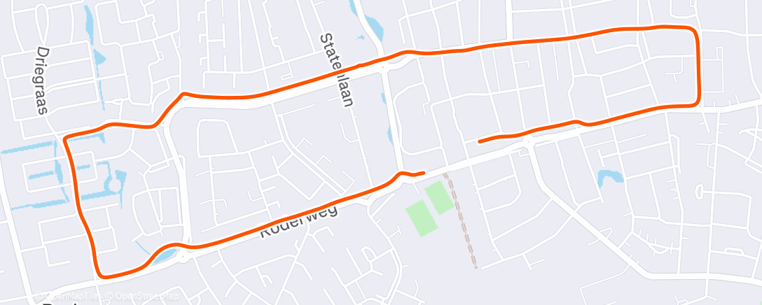 Map of the activity, Avondwandeling