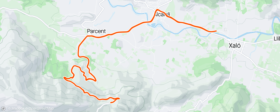 Map of the activity, Coll de Rates