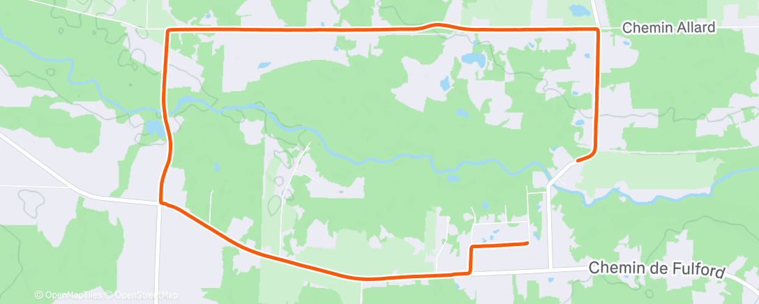 Mapa da atividade, Morning Run