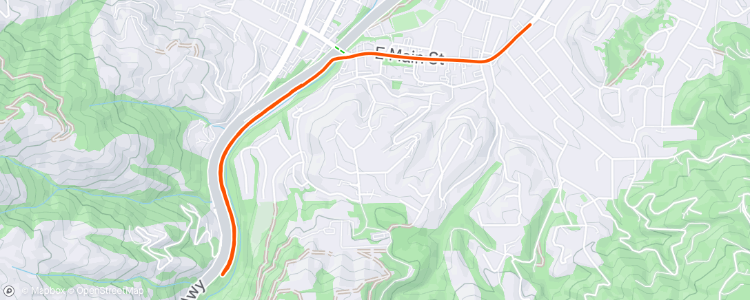 Map of the activity, Afternoon Hike