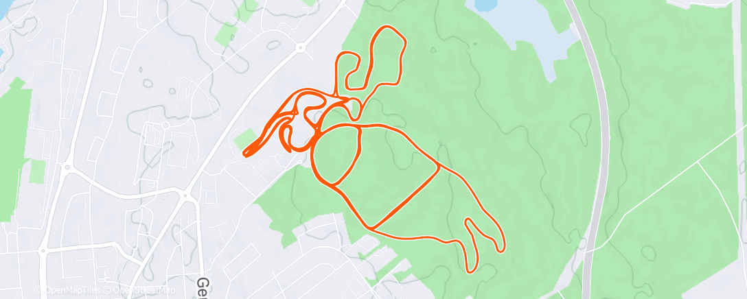 Map of the activity, Morning Nordic Ski