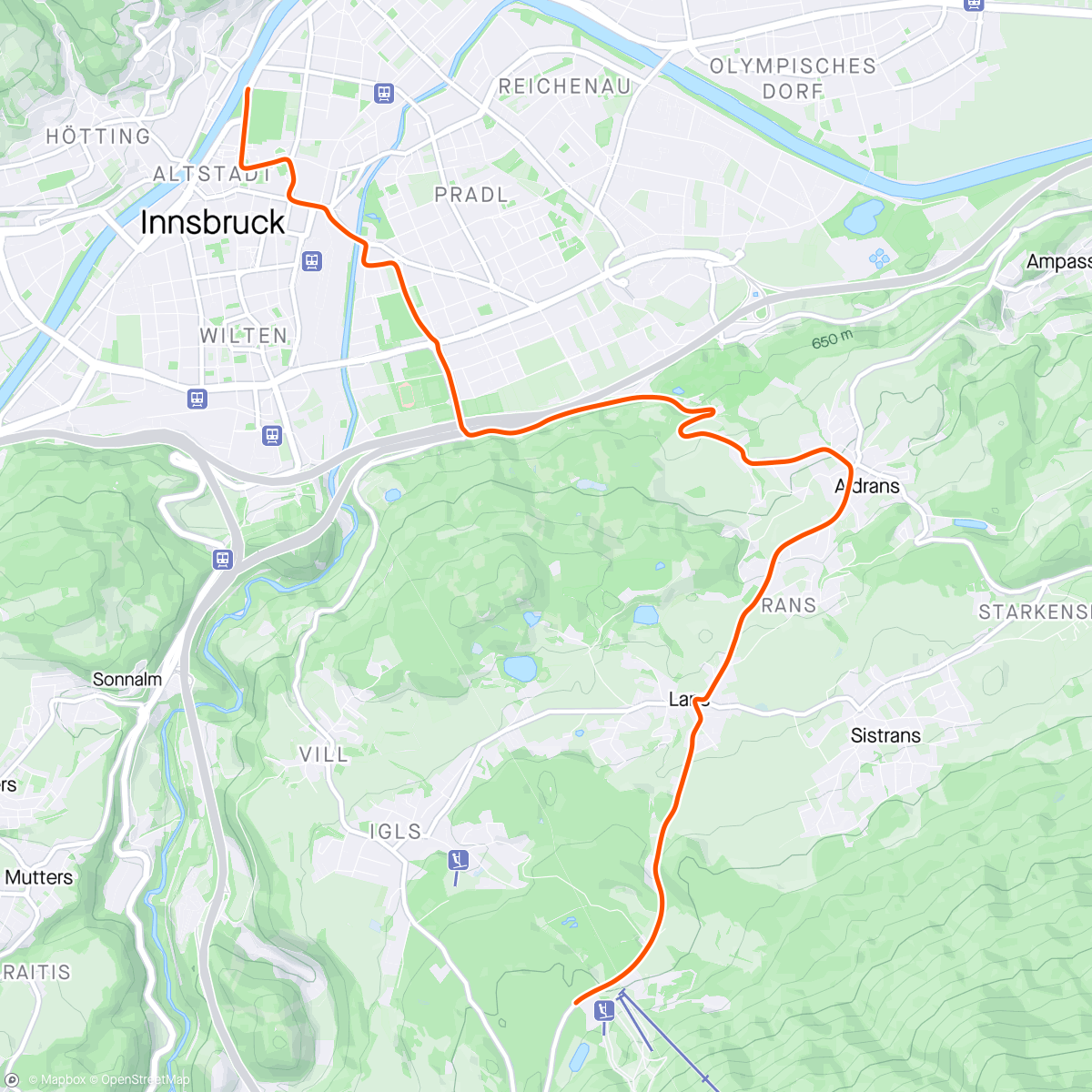 Map of the activity, Zwift - 01. Sweet Spot Foundation in Innsbruck