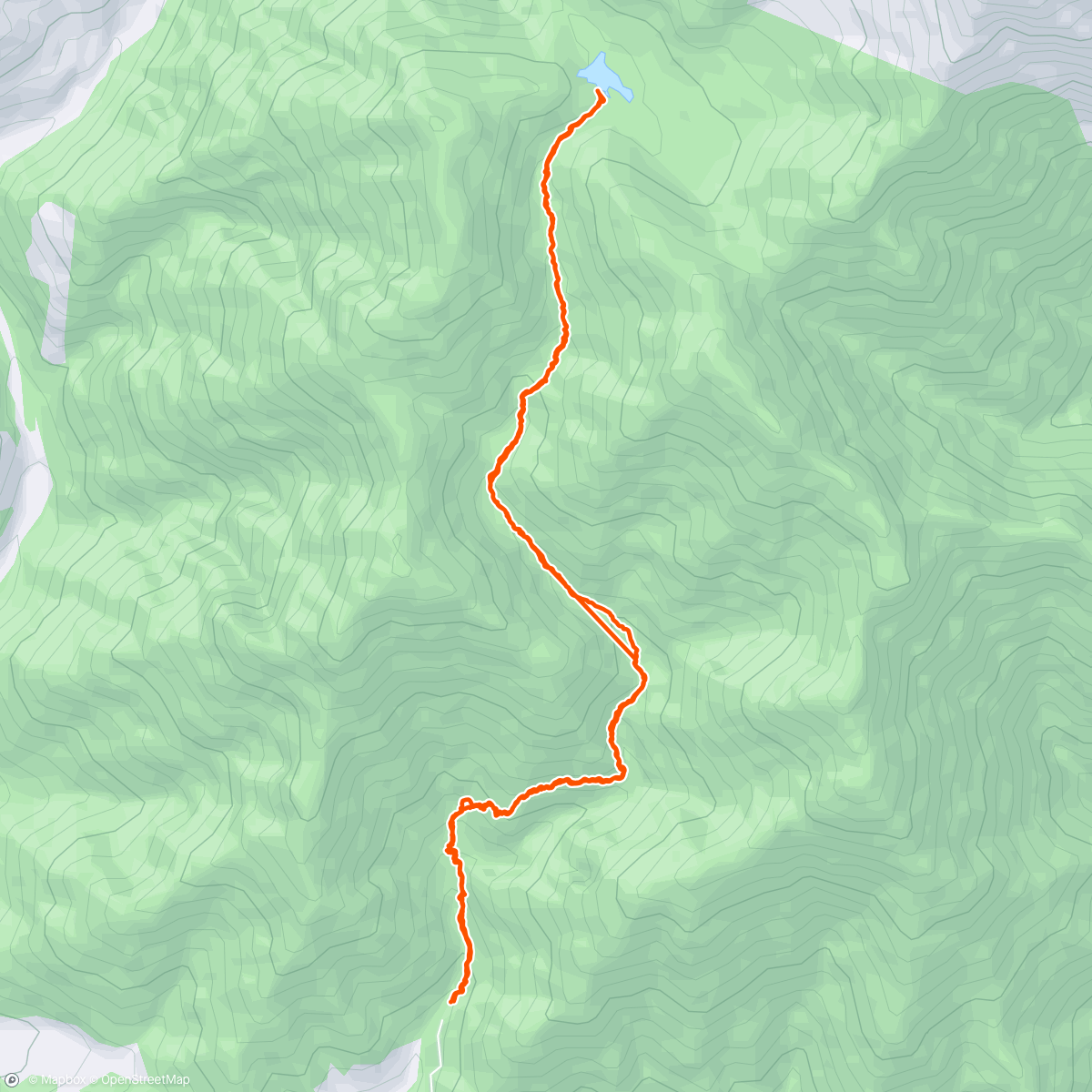Map of the activity, Kareri Lake trek