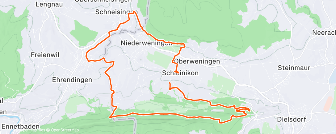 Map of the activity, Hausberg