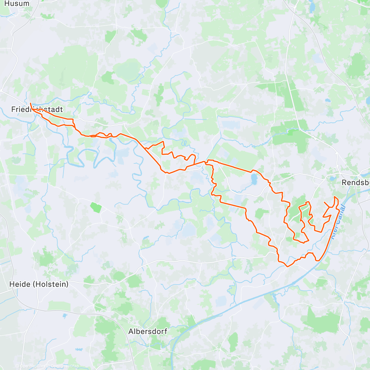 Карта физической активности (Ekel - Eider - Nübbel)