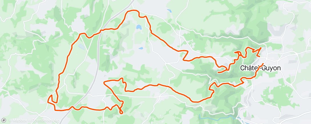 Mapa da atividade, Sortie en VTT électrique dans l'après-midi