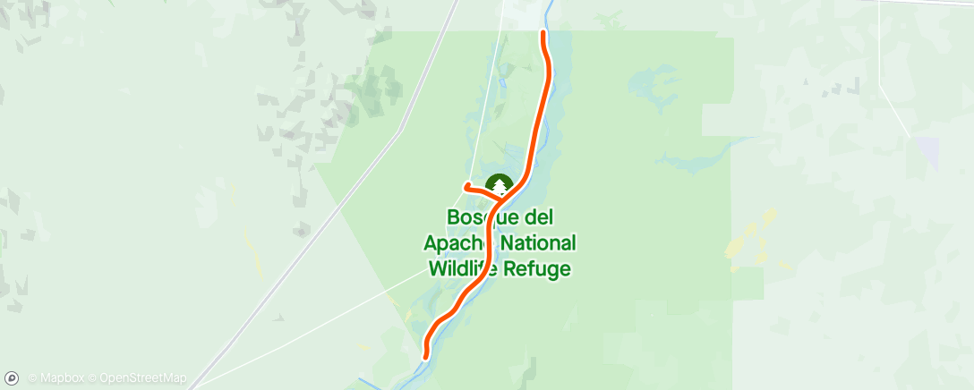 Karte der Aktivität „Bosque del Apache Nat. Wildlife Refuge birding along Rio Grande”