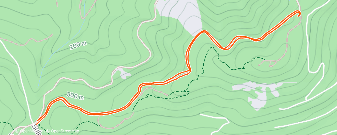 Map of the activity, Afternoon Trail Run