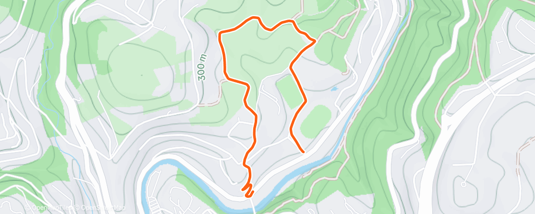 Map of the activity, Marche dans l'après-midi