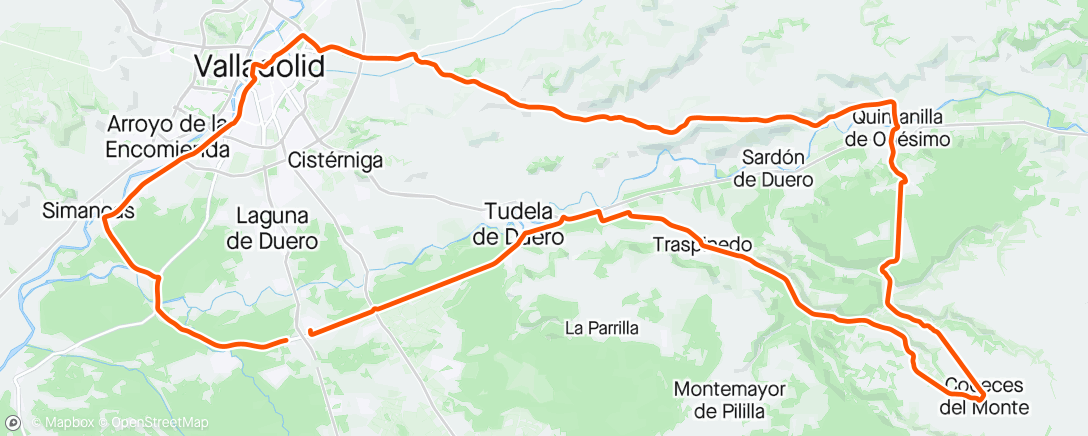 Map of the activity, Otro abril para el zurrón.