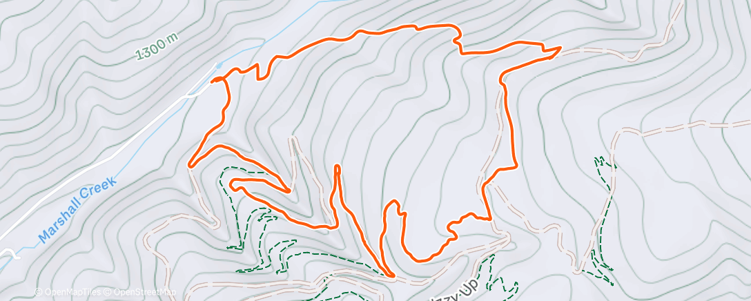 Map of the activity, New Marshall Trail