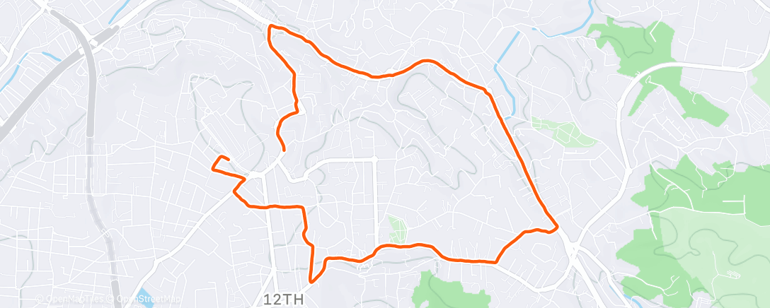 Map of the activity, Petit EF pluvieux