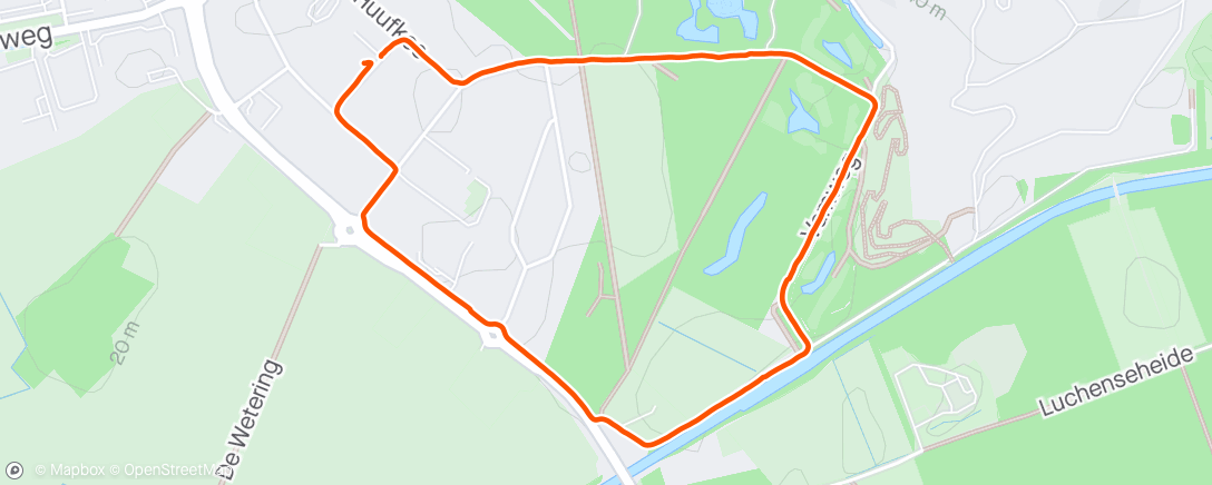 Map of the activity, Walking