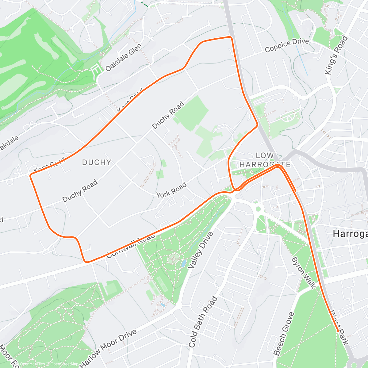 Map of the activity, Zwift - Royal Pump Room 8 in Yorkshire