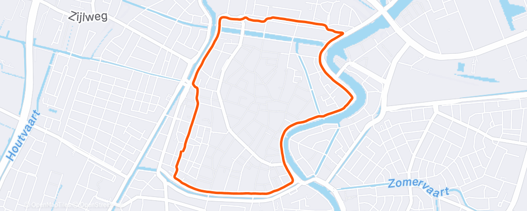 Map of the activity, Morning Walk