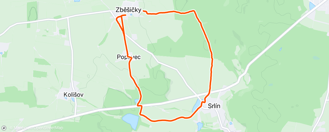 Map of the activity, Morning Walk