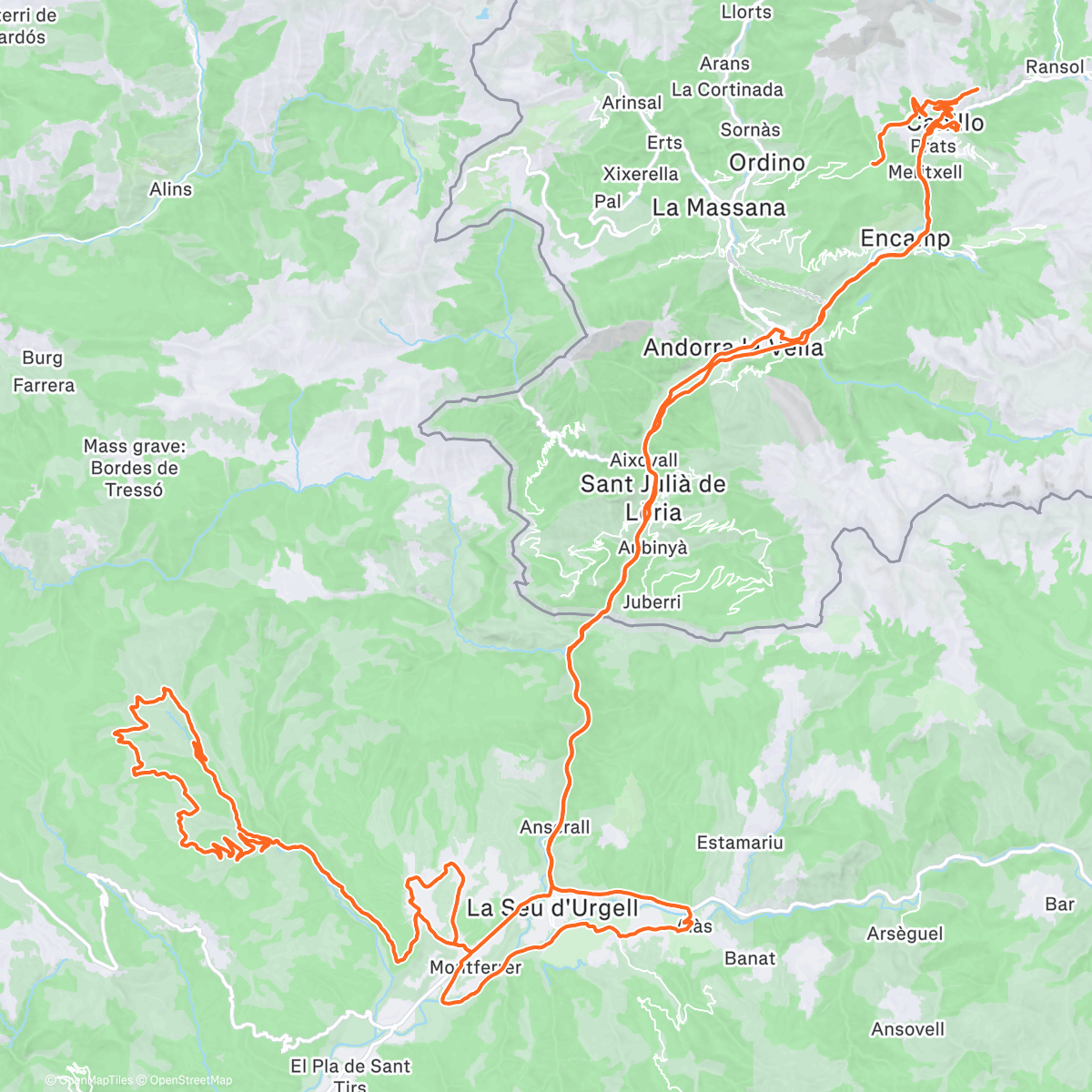 Map of the activity, Morning Ride