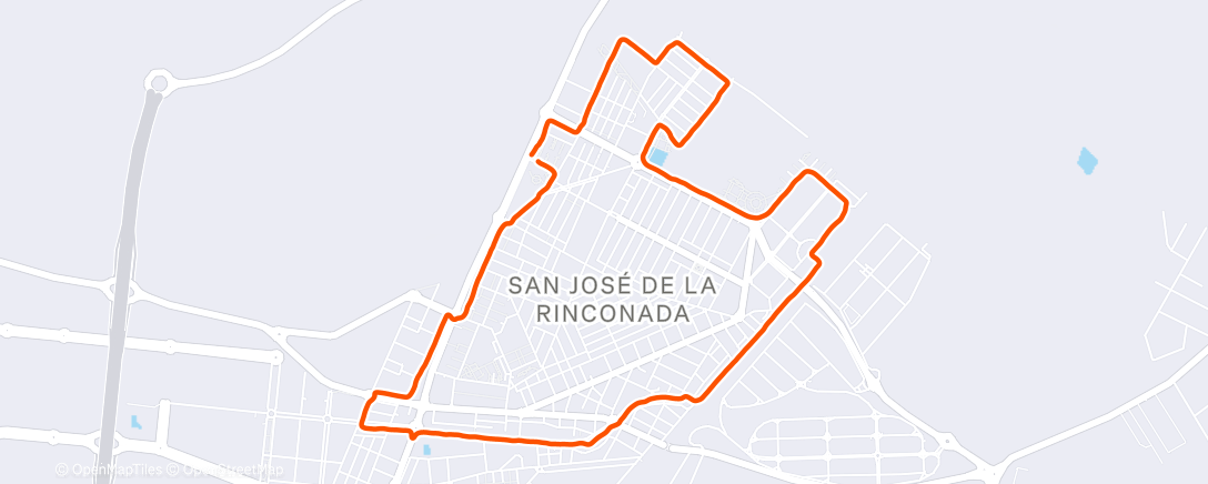 Map of the activity, Caminata de noche