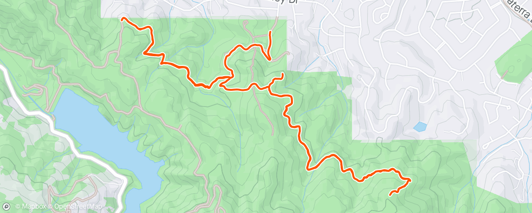 Map of the activity, Trail trimming trip
