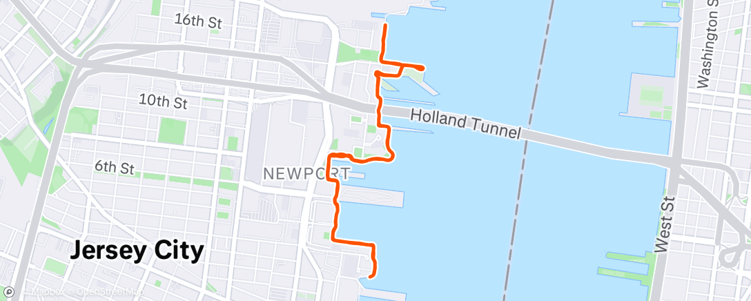 Map of the activity, 30 sec accelerations