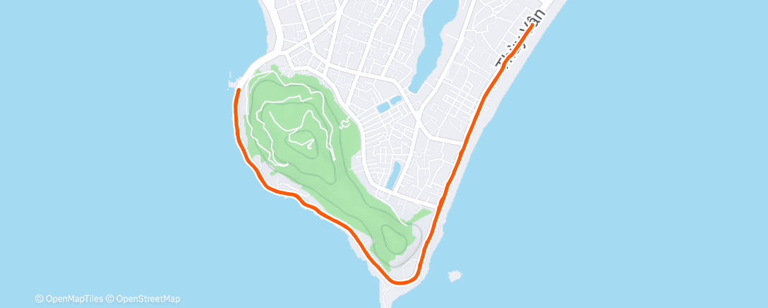 Map of the activity, Morning Run