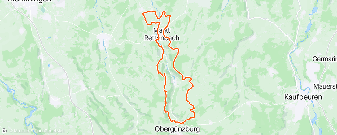 Map of the activity, MTB - Fahrt am Nachmittag