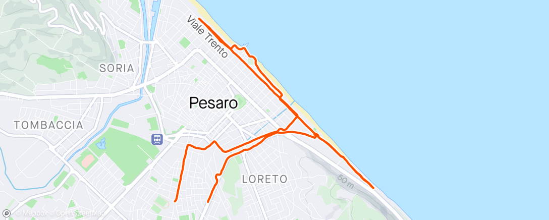 Map of the activity, Easy Morning Run