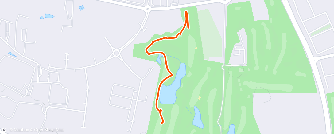 Map of the activity, Evening Golf