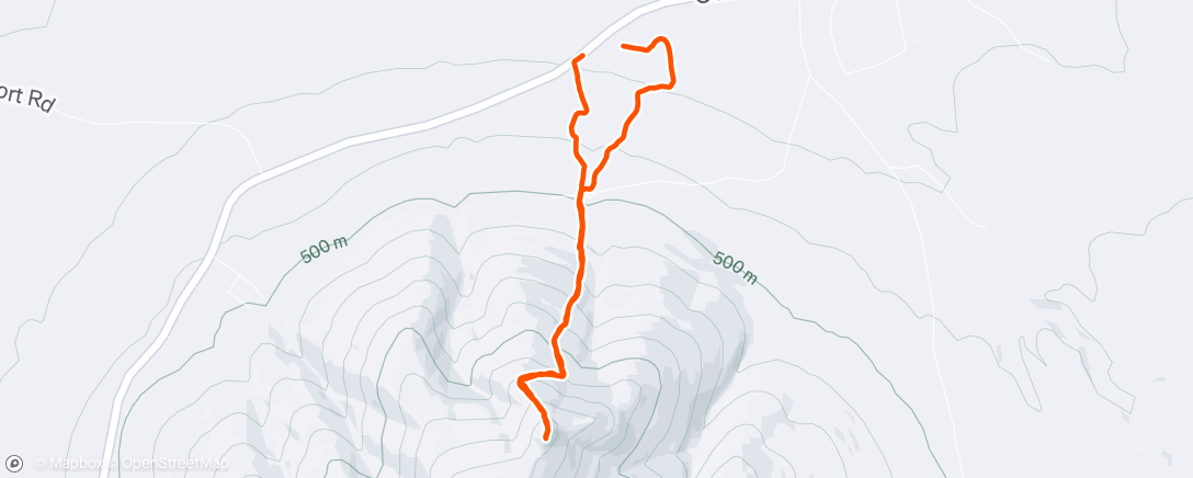 Map of the activity, Evening Hike