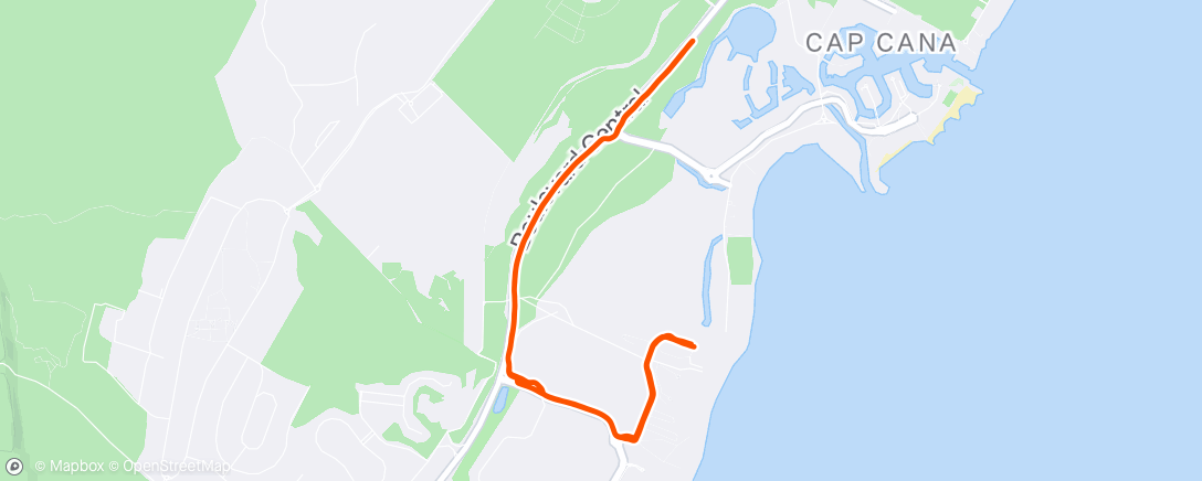 Map of the activity, Morning Run
