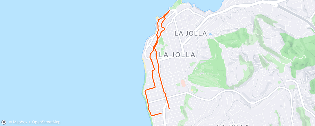 Map of the activity, Run to and from outdoor yoga 🌞