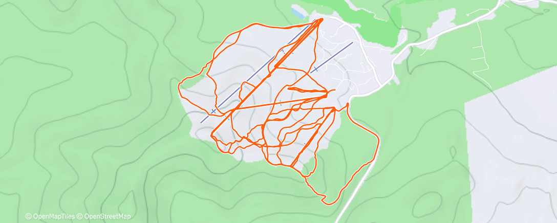 Map of the activity, Morning Alpine Ski