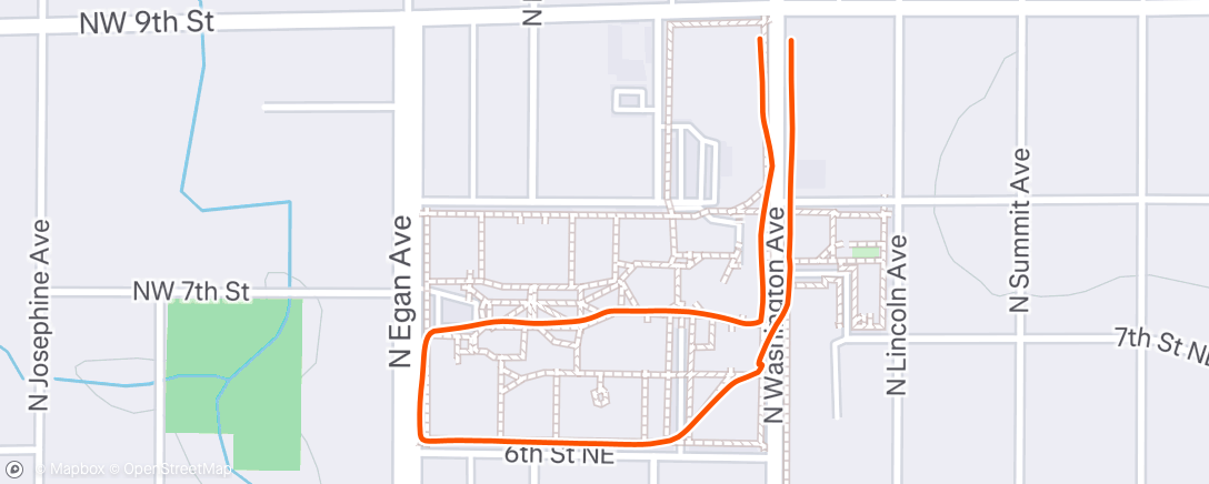 Map of the activity, Afternoon Walk