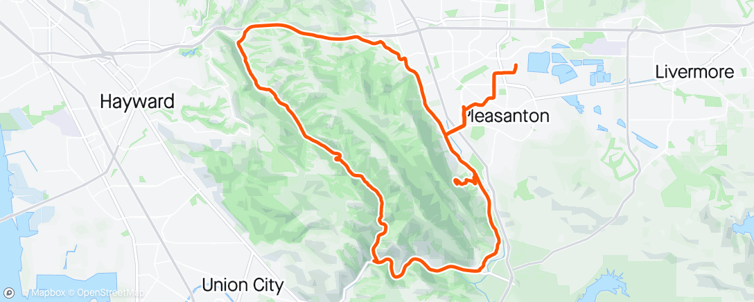 Map of the activity, Pleasanton